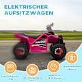 Miniatyrbillede 6 af 10: Elektrisk Børne-Quad, Mini-El-Quad Med Frem- Og Bakfunktion, 6 V Elbil Til Børn 1,5-3 År, 2,5 Km/T, Pink