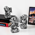 Miniatyrbillede 1 af 7: Dekorativt objekt Dont See Dont Hear Dont Know 3