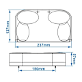 Pikkukuva 6 / 6: Takavalo 6 toimintoa 237x137mm vasemmalla
