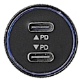 Miniatyrbillede 3 af 6: USB lynoplader type C 2-vejs 12V/24V 3100mA
