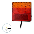 Miniatyrbillede 2 af 4: Baglygte 12/24V 4 funktioner 100x100mm LED