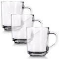 Miniatyrbillede 1 af 7: Sæt med tre glas med håndtag - Tykt glas, tåler mikroovn