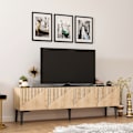 Pikkukuva 2 / 7: TV-telineen piirustus - Sapphire Oak, musta marmori