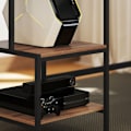 Miniatyrbillede 10 af 10: Skrivebordscomputerbord med skærmstativ, CPU-stativ, kontorbord med printerhylde, PC-bord med 4 hylder, moderne design til hjemmekontoret, 150 x 48 x