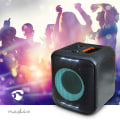 Pikkukuva 2 / 9: Bluetooth® Party Speaker | Suurin akun toistoaika: 5 tuntia | 150 W | Kantokahva | Juhlavalot | Linkitettävä | Taajuuskorjain | Musta / Oranssi