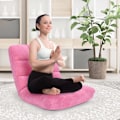 Pikkukuva 2 / 5: Lattiatuoli Taitettava Lazy Sohva Lazy Tatami Lattiatyyny musta/harmaa/kahvinpunainen