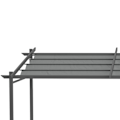 Miniatyrbild 9 av 10: Uteplats Tak Pergola Ca. 4x3m altantak Trädgårdspaviljong aluminium, väggmonterad, trädgårdspaviljong med justerbart tak, UV-skydd, solskydd för utepl