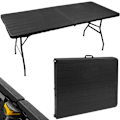 Miniatyrbild 1 av 9: Fällbart trädgårdsbord svart 180cm