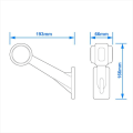 Miniatyrbillede 3 af 3: Outline markeringslampe 12/24V rød/hvid/rav 166x193mm LED højre