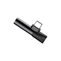 Miniatyrbillede 5 af 9: Audio Converter L41 adapter fra USB-C til USB-C port + Jack 3,5 mm sort