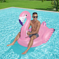 Miniatyrbillede 3 af 6: Bademadras 1,53m x 1,43m Luksus Flamingo