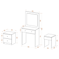 Miniatyrbild 5 av 7: Sminkbord Nice - Vit