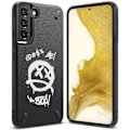 Pikkukuva 1 / 9: Kestävä kotelo ja kansi Galaxy S22+ Onyx Design Graffiti mustalle