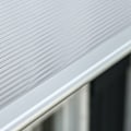 Miniatyrbillede 10 af 10: Skrivebords baldakin til hoveddør 200 x 96 x 27 cm baldakin med UV-beskyttelse, regnbeskyttelse solafskærmning til udvendig aluminium sort