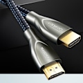 Miniatyrbillede 2 af 9: Holdbart flettet HDMI 2.0 4K 60Hz kabel 1m grå