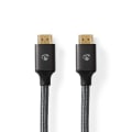 Pikkukuva 1 / 5: Ultra High Speed ​​HDMI ™ -kaapeli | HDMI™ liitin | HDMI™ liitin | 8K@60Hz | 48 Gbps | 2.00 m | Pyöreä | 6.3 mm | Antrasiitti / Gun Metal Harmaa | Laa