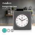 Miniatyrbillede 2 af 7: Analogt Bord Vækkeur | Snooze funktion | Baggrundslys | Grå / Hvid