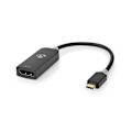 Pikkukuva 4 / 5: USB-C™ Sovitin | USB 3.2 Gen 1 | USB-C™ Uros | DisplayPort Naaras | 8K@30Hz | 0.20 m | Pyöreä | Kullattu | PVC | Antrasiitti | Ikkunallinen laatikko