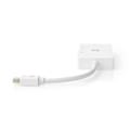 Miniatyrbild 5 av 8: Displayport-adapter | Mini DisplayPort Hane | DVI-D 24+1-Pin Hona / HDMI™ Hona / VGA hona 15p | 4K@60Hz | Nickelplaterad | Omkopplingsbar | 0.20 m | R