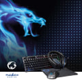 Miniatyrbillede 2 af 9: Gaming Combo Kit | 5-i-1 | Tastatur, Headset, Mus og musemåtte | Sort | QWERTY | ND layout