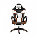 Miniatyrbillede 1 af 4: Herzberg HG-8082: Trefarvet spille- og kontorstol med T-formet Accent Coffee