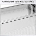 Miniatyrbillede 8 af 10: Skrivebords baldakin til hoveddør 200 x 96 x 27 cm baldakin med UV-beskyttelse, regnbeskyttelse solafskærmning til udvendig aluminium sort