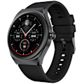 Miniatyrbillede 1 af 5: Trainerhalo Smartwatch med rund skive Sort