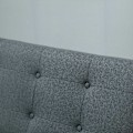Pikkukuva 9 / 10: Double Sofa Verhoilu Loveseat, Kompakti Muotoilu, Kaksi Istuttava, Kangas Sohva, 2 Istuttava, Pellava & Kumipuu, Harmaa, 115X66,5X73Cm