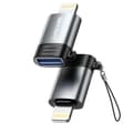 NEXTBATT USB-A hona till Lightning-adapter - Svart/Grå