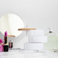 Miniatyrbillede 5 af 7: Makeup opbevaring med 3 rum