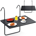 Miniatyrbillede 1 af 9: Slidstærkt altanbord 60x43cm foldbart Sofotel SO-982 sort