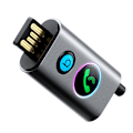 Pikkukuva 2 / 9: Auton langaton äänilähetinvastaanotin USB AUX TF Card JR-CB7 harmaa