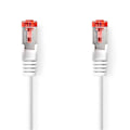 Miniatyrbild 1 av 3: CAT6 Nätverkskabel | RJ45 hane | RJ45 hane | S/FTP | 0.15 m | Rund | LSZH | Vit | Label