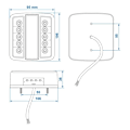 Miniatyrbillede 5 af 5: Baglygte 4 funktioner 98x105mm 14LED PM