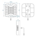 Miniatyrbillede 7 af 7: Baglygte 4 funktion 105 x 95 mm LED + GLOW venstre
