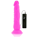Miniatyrbillede 9 af 10: Diversia - Fleksibel Vibrerende Dildo Lilla 21 Cm -O- 4,9 Cm