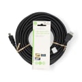 Pikkukuva 3 / 3: High Speed ​​HDMI ™ Kaapeli Ethernet | HDMI™ liitin | HDMI™ liitin | 4K@30Hz | ARC | 10.2 Gbps | 15.0 m | Pyöreä | PVC | Musta | Label