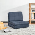 Miniatyrbillede 2 af 8: Gulvsofa, Sammenfoldelig Sovesofa, Gulvstol, 5-Trins Justerbar Klapstol, Sovesofa, Sovesofa, Enkelt Sofa, Mørkeblå, 61 X 73 X 58 Cm