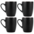 Pikkukuva 3 / 7: Mustat keraamiset mukit 400 ml 4 kpl.