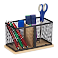 Miniatyrbillede 1 af 7: Penneholder i bambus og mesh