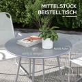 Miniatyrbillede 5 af 10: 3 Stk. Bistrosæt, Altanmøbelsæt Med 1 Bord, 2 Stole, Havemøbelsæt, Havemøbelsæt Til Haven, Terrasse, Mesh, Lysegrå