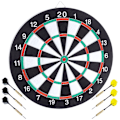 Miniatyrbillede 1 af 11: Dobbeltsidet dartskive med dart, 42 cm i diameter