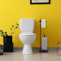 Miniatyrbillede 2 af 7: Sort toiletpapirholder