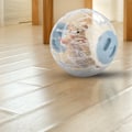 Miniatyrbillede 2 af 8: Hamsterkugle med lyseblåt låg