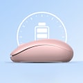 Miniatyrbillede 6 af 6: Trådløs mus til computer USB 2.4GHz, pink