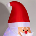 Miniatyrbillede 10 af 10: Oppustelig julepynt, 6 fod julemand med roterende lysbold, havedekoration, LED-belysning, selvoppustelige julelys til indendørs og udendørs brug