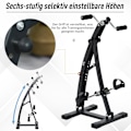 Miniatyrbillede 6 af 10: Motionscykel Motionstræner Pedaltræner Til Seniorer, Stål, Sort, 41X50X96Cm