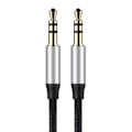 Miniatyrbillede 3 af 9: Yiven M30 stereolydkabel AUX 3,5 mm han mini-stik 1m sølv-sort