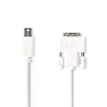 Pikkukuva 1 / 3: Mini DisplayPort kaapeli | DisplayPort 1.2 | Mini DisplayPort Uros | DVI-D 24+1-Pin Uros | 21.6 Gbps | Niklattu | 2.00 m | Pyöreä | PVC | Valkoinen |