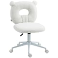 Miniatyrbillede 1 af 9: Kontorstol, Højdejusterbar Skrivebordsstol, Drejestol, Arbejdsstol, Computerstol Til Stuen, Bæreevne Op Til 120 Kg, Teddy Fleece